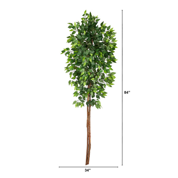 Double Trunk Artificial Ficus Tree