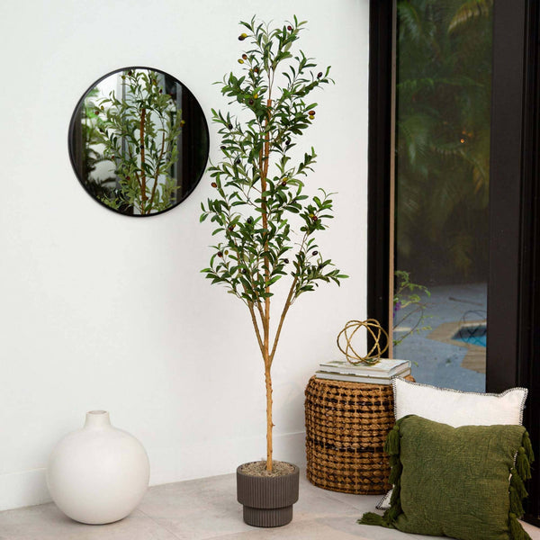 Faux Olive Tree Natural Trunk