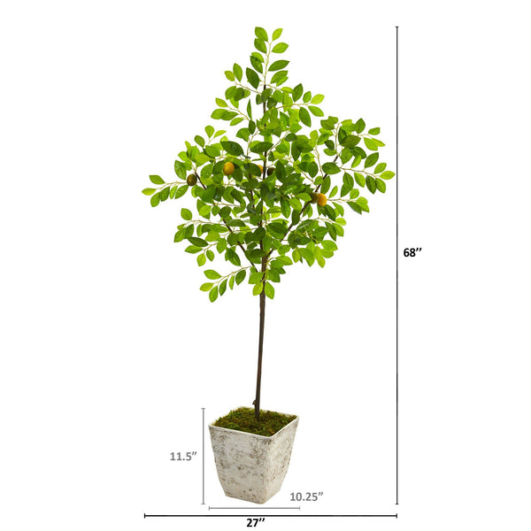 Faux Lemon Artificial Indoor Tree