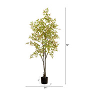 Autumn Nandina Artificial Indoor Tree