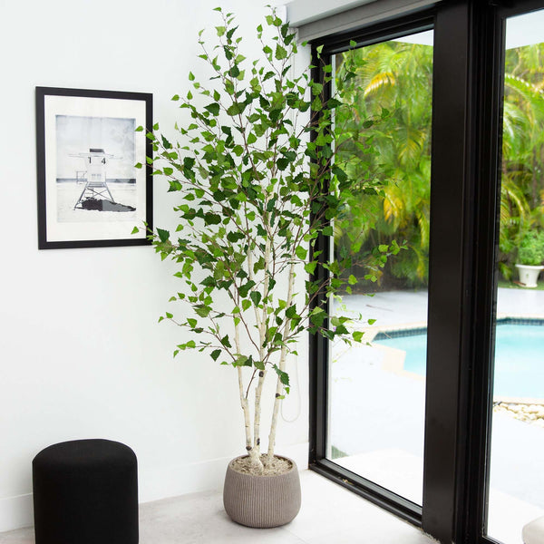Real-Touch Artificial Birch Tree