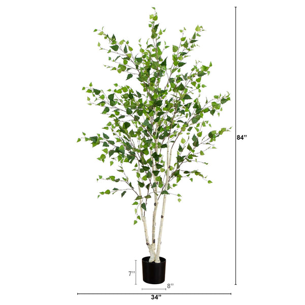 Real-Touch Artificial Birch Tree