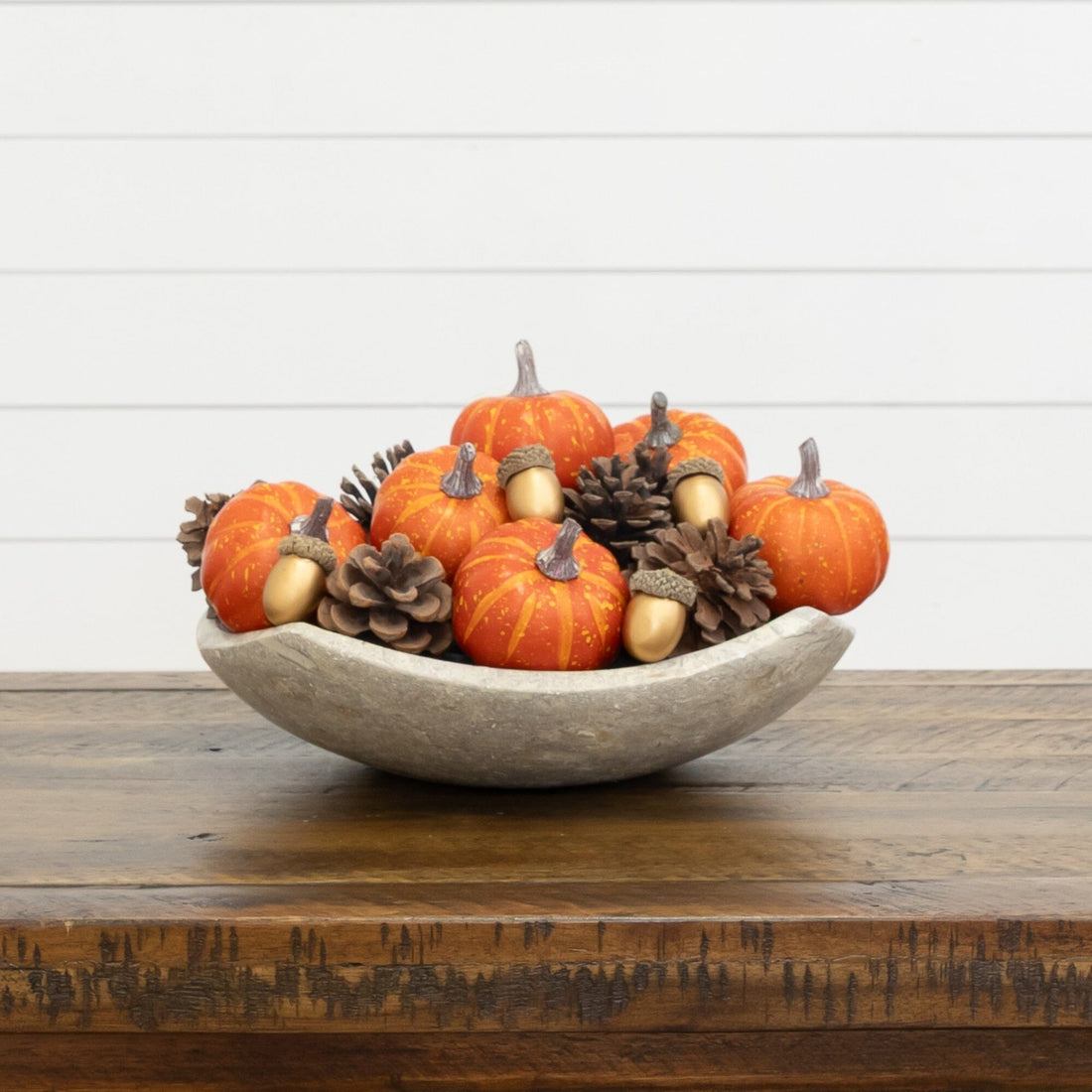Artificial Harvest Pumpkin Bowl Filler Set