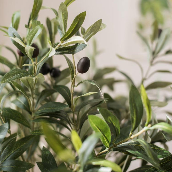 Faux Silk Olive Fruit Stem