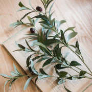 Faux Silk Olive Fruit Stem
