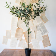 Faux Silk Potted Olive Tree