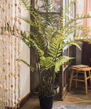 Faux Cyathea Fern Tree Pot