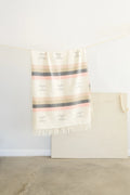 Handwoven Cotton Striped Throw Blanket