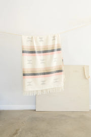 Handwoven Cotton Striped Throw Blanket