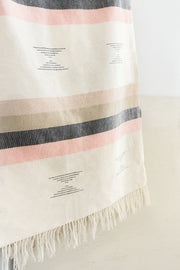 Handwoven Cotton Striped Throw Blanket
