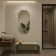 Frameless Capsule Wall Mirror