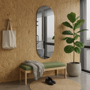 Frameless Capsule Wall Mirror
