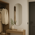 Frameless Capsule Wall Mirror