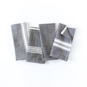 Hand-Spun Striped Cotton Napkin Set
