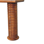 Sculpted Column Mango Wood Console Table
