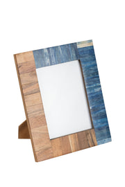 Inlaid Wood and Bone Picture Frame