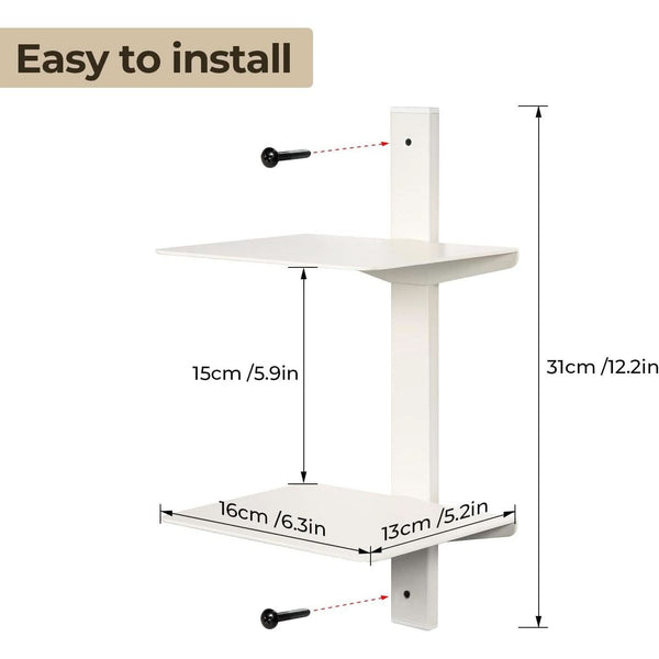 Concealed Metal Wall Book Shelf (view 3) | Roost & Roam