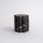 Hand-Carved Black Marble Container