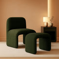 Chenille Arc Chair and Ottoman Set – ottoman | Roost & Roam