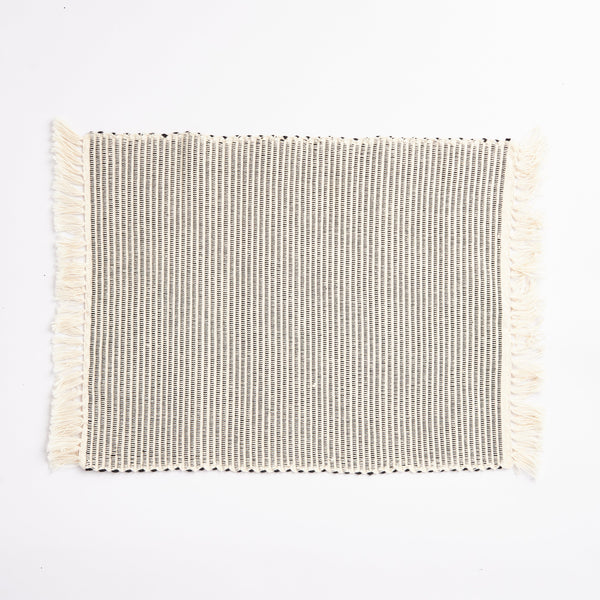 Fringed Organic Cotton Placemat Set