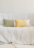 Hand-Dyed Block Lumbar Pillow
