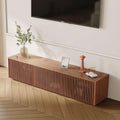 Slatted Wood-Grain Media Console