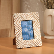 Carved Mango Wood Photo Frame