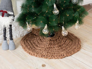 Chunky Knit Christmas Tree Skirt
