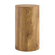 Wood-Grain Cylinder Side Table Set