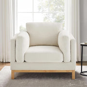Boucle Upholstered Accent Chair – chair (view 3) | Roost & Roam