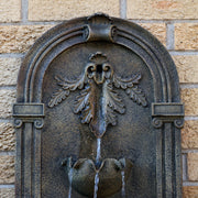Florentine Stone-Finish Outdoor Wall Fountain