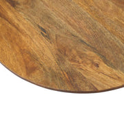 Fluted Round Mango Wood Coffee Table