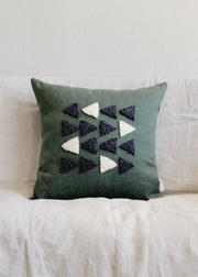 Punch Needle Triangle Throw Pillow