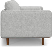 Mid-Century Upholstered Sofa and Ottoman Set