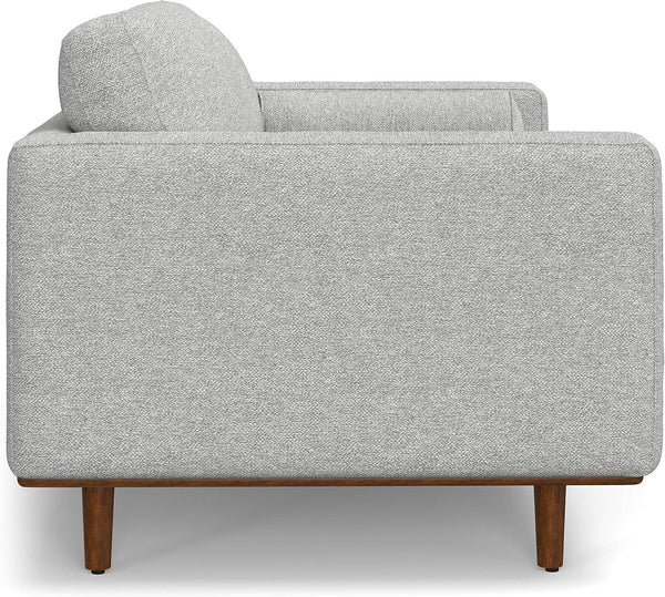 Mid-Century Upholstered Sofa and Ottoman Set