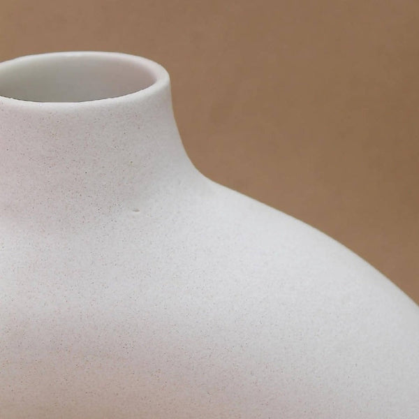 Matte Ceramic Ring Vase