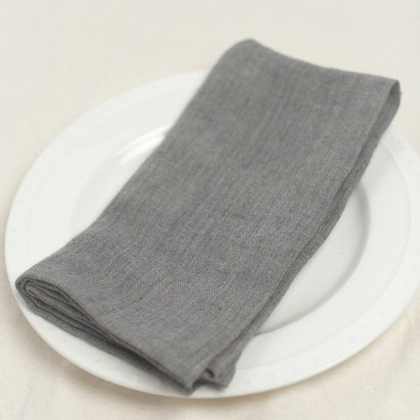 Stone-Washed Linen Napkin Set