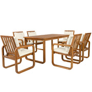 Acacia Wood Outdoor Dining Set