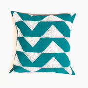 Resist-Painted Cotton Pillow Cover