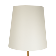 Close-up of glass clarity and rim detail — Brass-Tone Floor Lamp with Side Table