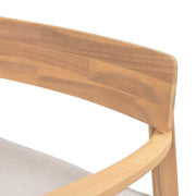 Acacia Wood Outdoor Club Chair