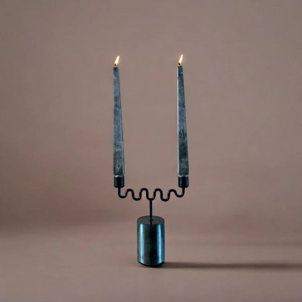 Soapstone Double Taper Candle Holder