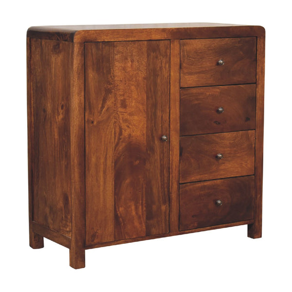 Chestnut Mango Wood Storage Cabinet