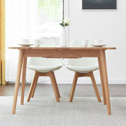 Extendable Oak Dining Table — scale reference and proportion detail