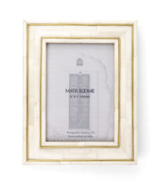Bone Tile Brass Inlay Picture Frame