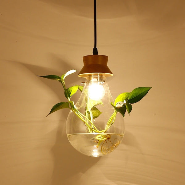 Terrarium Glass Globe Pendant Light