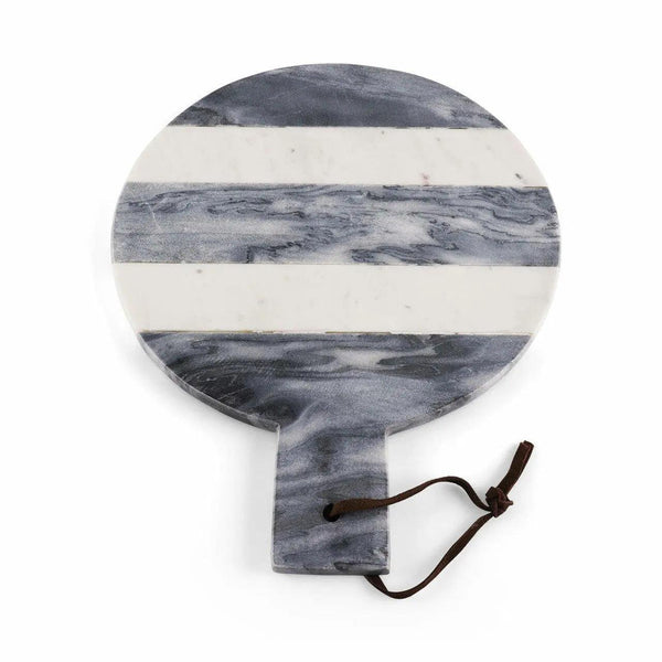 Striped Marble Round Cheese Board