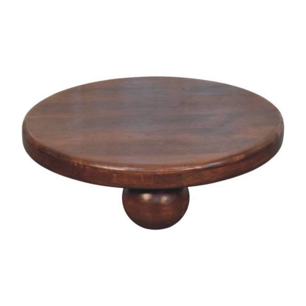 Round Mango Wood Bola Coffee Table