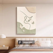 Embossed Canvas Abstract Wall Print — detail of finish and surface variation