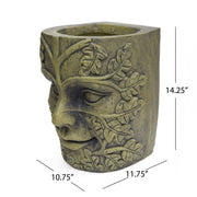 Green Man Cast Stone Garden Planter